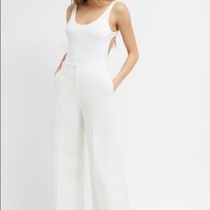 Women’s French Connection “OSMONDE JERSEY BODYSUIT” white in medium